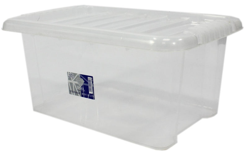 TML Storage Box & Lid 14L Clear
