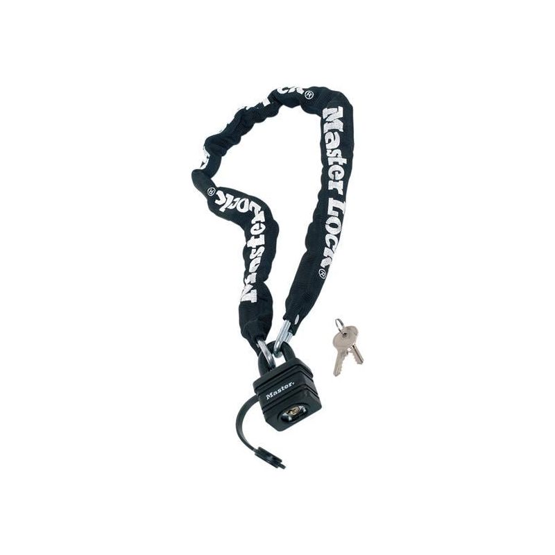 Master Lock Weather Tough 40mm Padlock & Chain 90cm x 6mm Master Lock - RockBottom Northampton