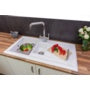 Reginox White Ceramic Reversible Sink 1.5 Bowl