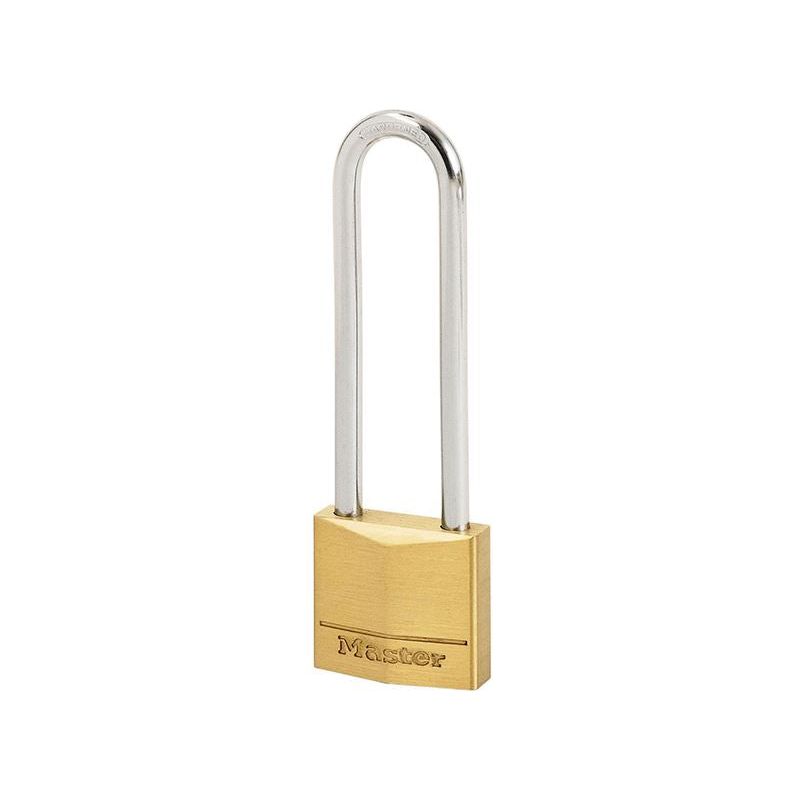 Master Lock Solid Brass 50mm Padlock 5-Pin - 64mm Shackle Master Lock - RockBottom Northampton