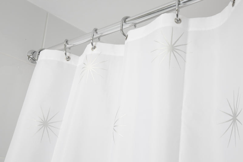 Croydex Textile Shower Curtain Stellar