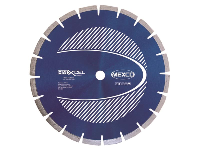MEXCO - XCEL Grade Hard Materials Diamond Blade 300 x 20mm