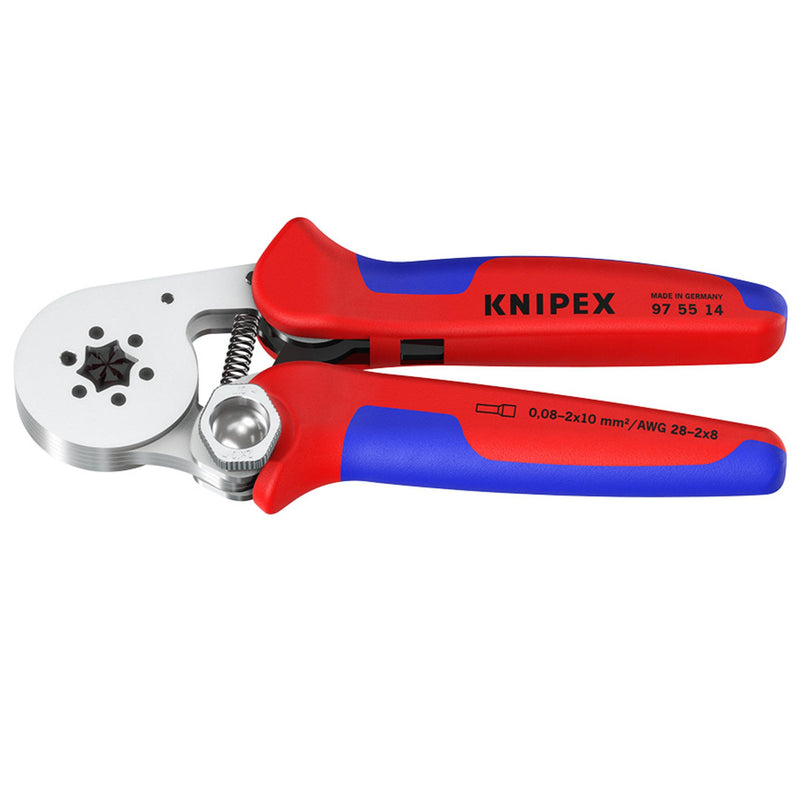 Draper 26144 KNIPEX 97 55 14 SB Self-Adjusting Crimping Pliers, 2 x 6 mm&sup2;, 180mm