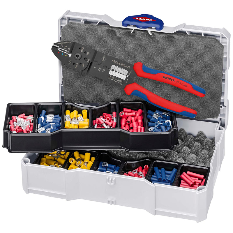 Draper 26151 KNIPEX 97 90 26 Crimp Assortment for Cable Connectors, 1 x 97 22 241, 13 Parts, 265mm