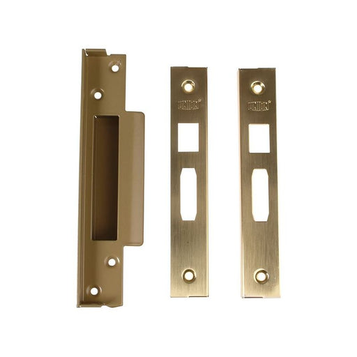Union StrongBOLT 2200 Mortice Sashlock Rebate Kit 13mm Polished Brass Box UNION - RockBottom Northampton
