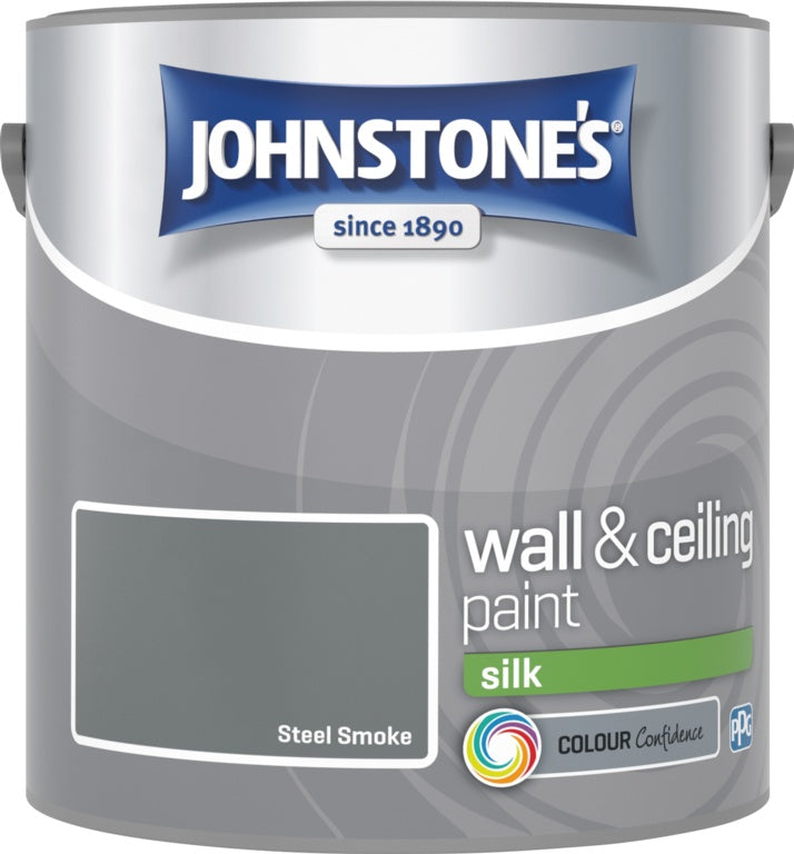 Johnstone's Wall & Ceiling Silk 2.5L Steel Smoke