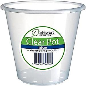 Stewart 16cm Clear Orchid Pot