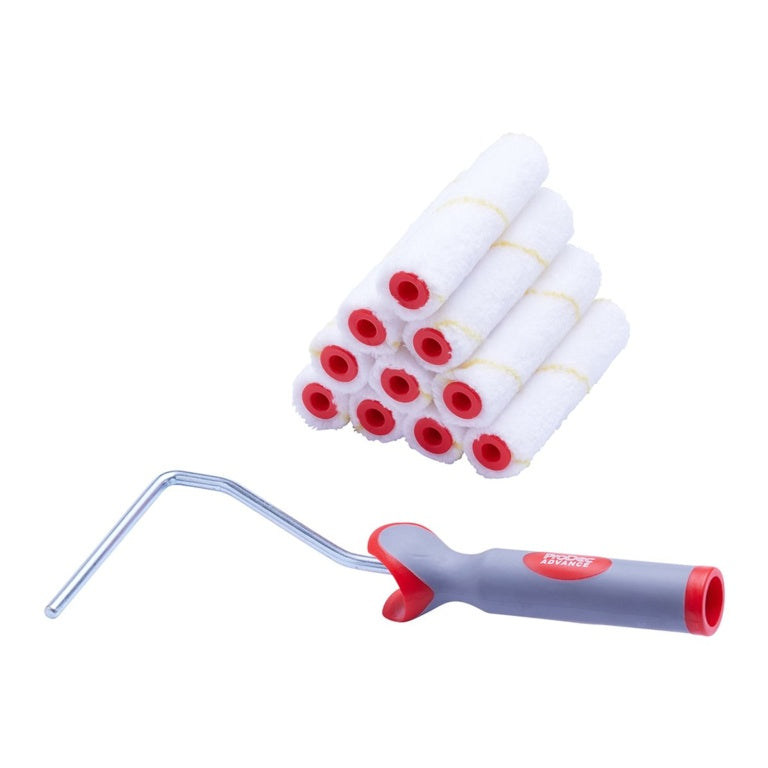 ProDec Short Pile Microfibre Roller & Frame (10 Pack) 4" /100mm