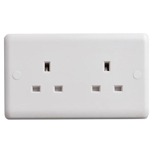 Deta Vimark Unswitched Socket 2-Gang 13A Deta Vimark - RockBottom Northampton