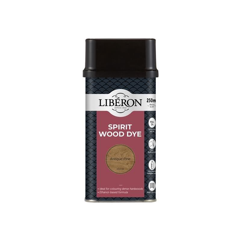 Liberon Spirit Wood Dye Antique Pine 250ml Liberon - RockBottom Northampton