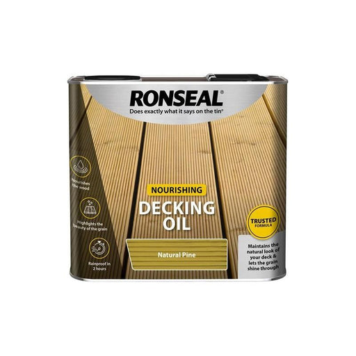 Ronseal Decking Oil Natural Pine 2.5 litre Ronseal - RockBottom Nothampton