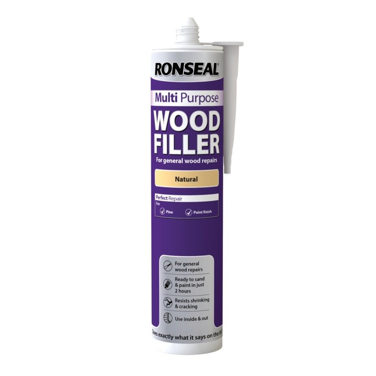 Ronseal Multi Purpose Wood Filler Cartridge 310ml Natural