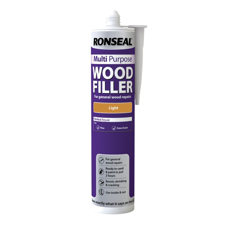 Ronseal Multi Purpose Wood Filler Cartridge 310ml Light