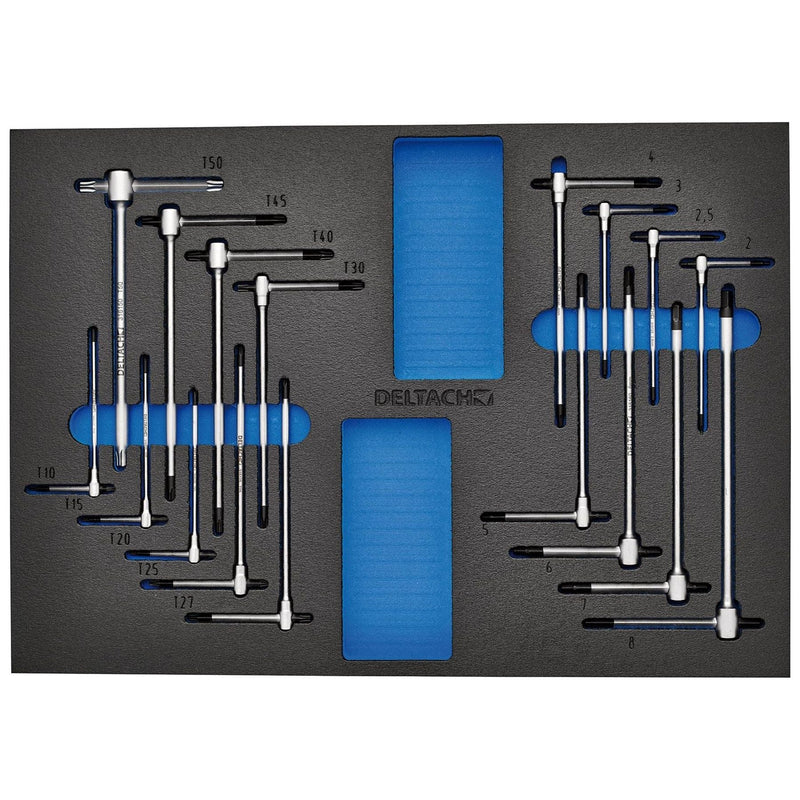 Draper Bunker Torx and Hex T-Key Set in EVA Foam Inlay (17 Piece) Draper - Town Tools