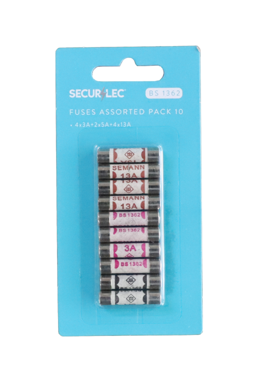 Securlec Plug Fuses 3,5 &13A Pack 10