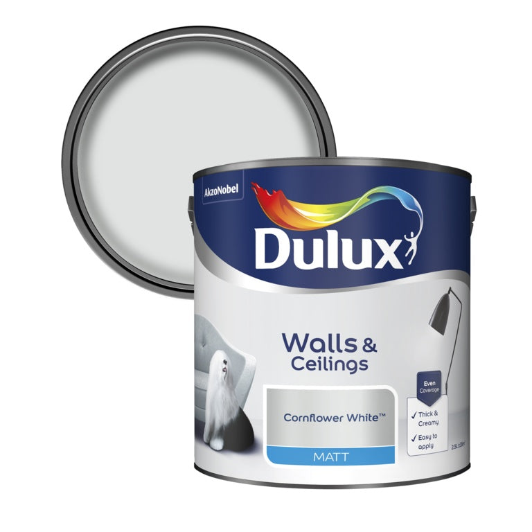 Dulux Matt 2.5L Cornflower White