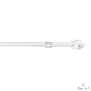 Expanding Cafe Rod White 85-135Cm