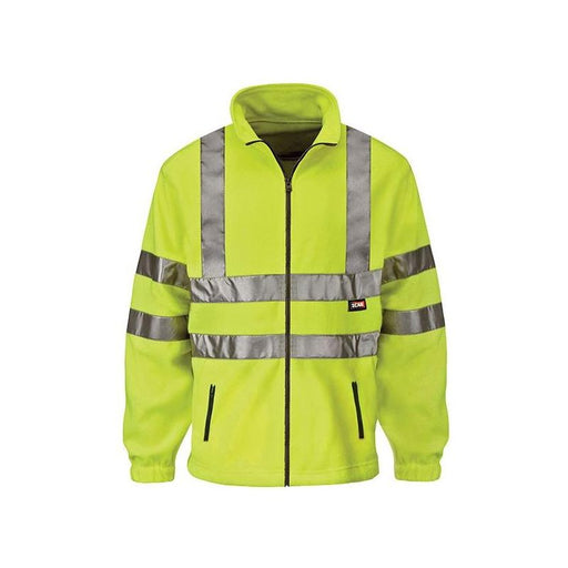 Scan Hi-Vis Yellow Full Zip Fleece - XXL (50in) Scan - RockBottom Nothampton