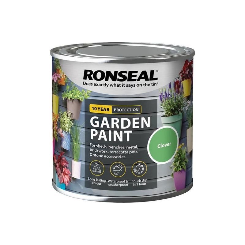 Ronseal Garden Paint Clover 250ml Ronseal - RockBottom Nothampton