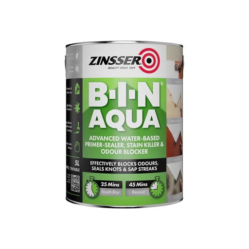 Zinsser B-I-N® Aqua 5 litre Zinsser - RockBottom Northampton