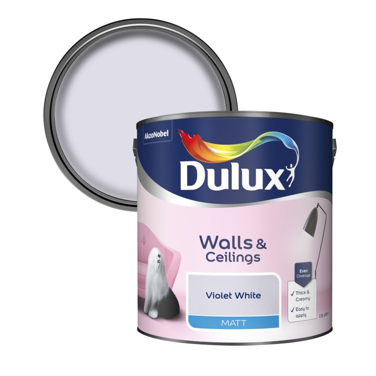 Dulux Matt 2.5L Violet White