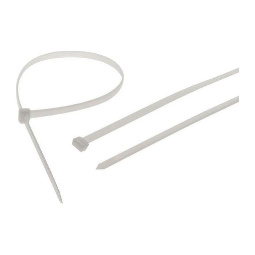 Faithfull Heavy-Duty Cable Ties White 9.0 x 1200mm (Pack 10) Faithfull - RockBottom Northampton
