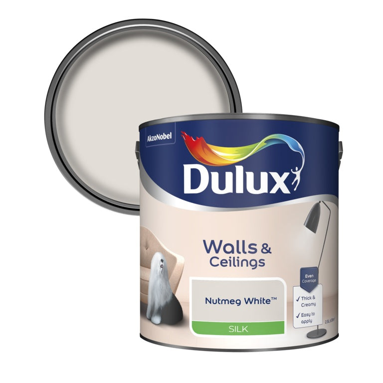 Dulux Silk 2.5L Nutmeg White