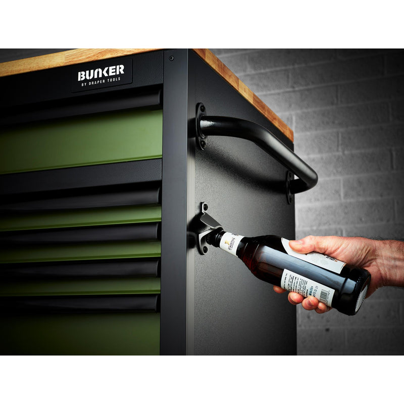 Draper 27333 BUNKER® 15 Drawer Workbench Roller Tool Cabinet, 61", Green