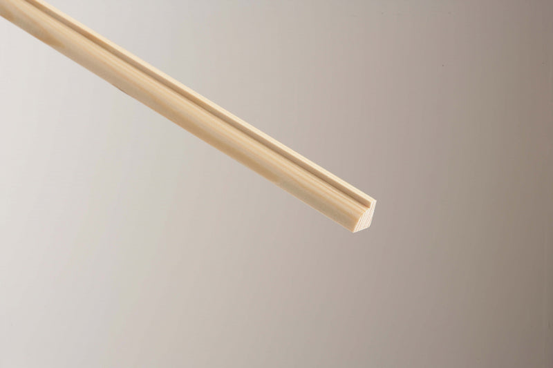Cheshire Mouldings Glass Bead Pine 12 x 15mm x 2.4m