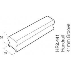 Cheshire Mouldings Handrail Pine 41mm x 2.4m