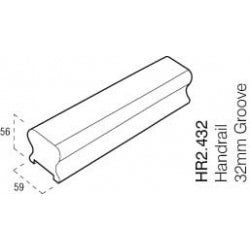 Cheshire Mouldings Handrail Pine 32mm x 2.4m
