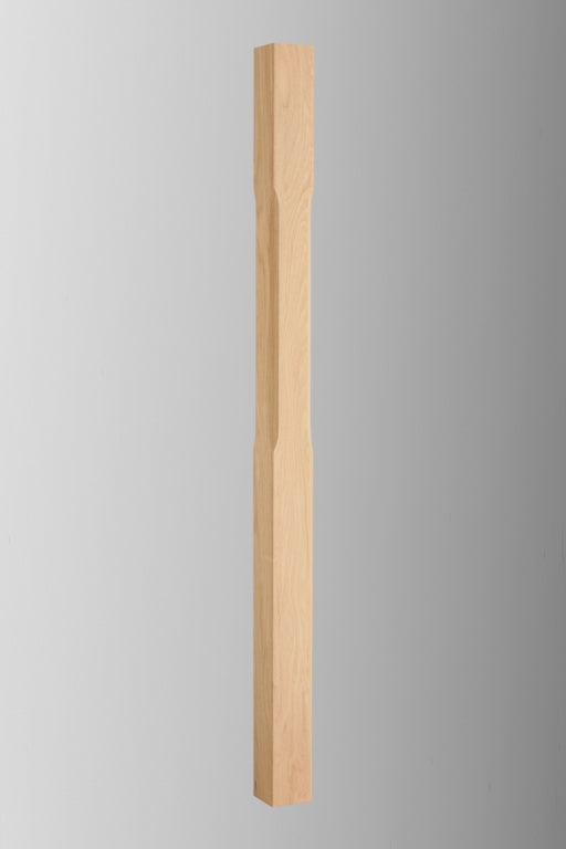 Cheshire Mouldings Oak Stop Chamfered Newel 1500 x 91 x 91mm