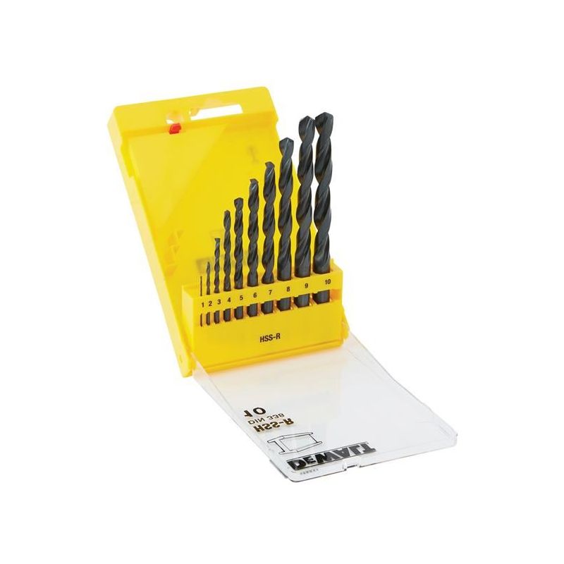 Dewalt Power Tools DT5911 HSS-R Jobber Drill Bit Set, 10 Piece DeWALT Power Tools - RockBottom Northampton