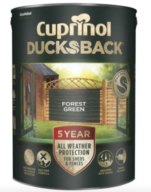 Cuprinol Ducksback 5L Forest Green
