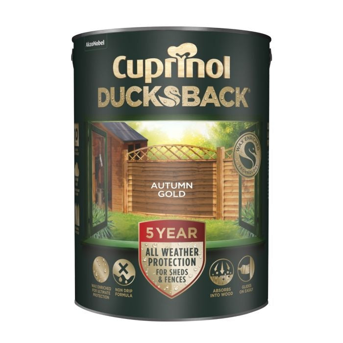 Cuprinol Ducksback 5L Autumn Gold
