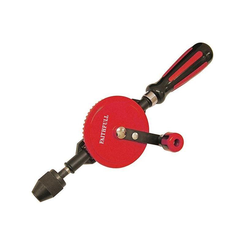 Faithfull Hand Drill Double Pinion 8mm Capacity Faithfull - RockBottom Northampton