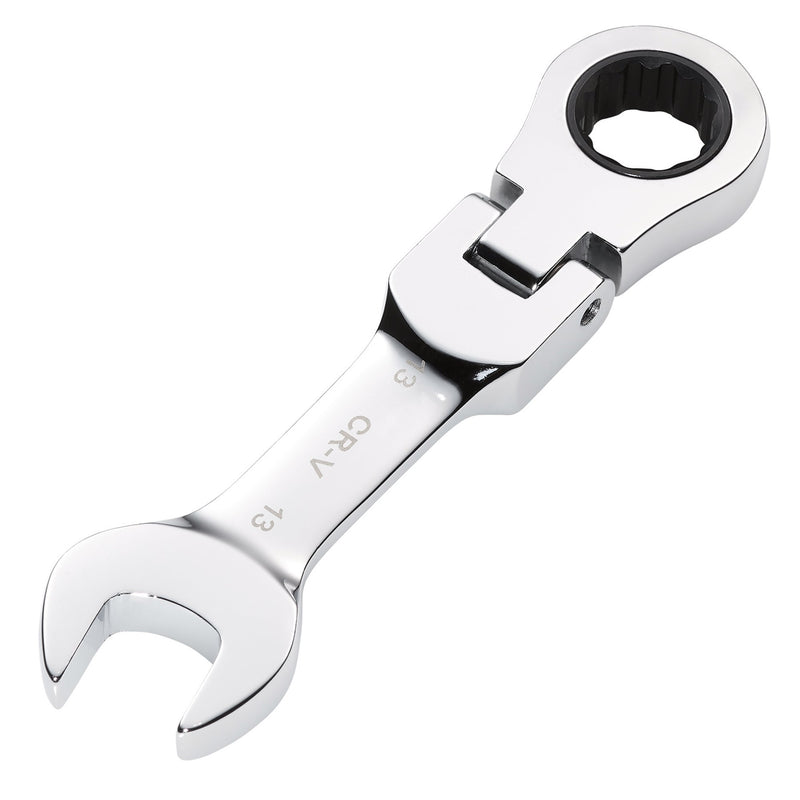 Draper 27969 Draper HI-TORQ® Metric Stubby Flexible Head Ratchet Combination Spanner, 13mm