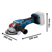 Bosch GWX 18V-15 P Professional BITURBO Angle Grinder 125mm 18V Bare Unit Bosch - RockBottom Northampton