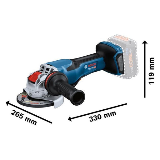 Bosch GWX 18V-15 P Professional BITURBO Angle Grinder 125mm 18V Bare Unit Bosch - RockBottom Northampton