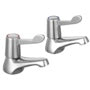 SupaPlumb Lever Bath Taps H: 98mm D:115mm Diameter: 44mm