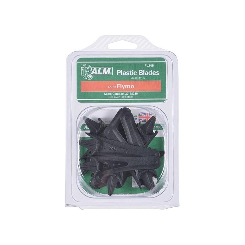 Alm Manufacturing FL245 Plastic Blades Half Moon Mounting to Suit Flymo ALM Manufacturing - RockBottom Northampton 