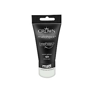 Crown Breatheasy Matt Emulsion Tester Pot 40ml - Botanical Extract