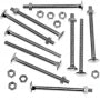 Securfix Carriage Bolts With Hex Nuts M6 x 3"-M6 x 75mm | Pack of 200
