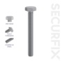 Securfix Hex Head Set Screws M8 x 3 9/16”-M8 x 90mm | Pack of 100