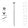 Securfix Twin Thread Screws 8 x 1 ½"-4.0 x 40mm | Pack of 200