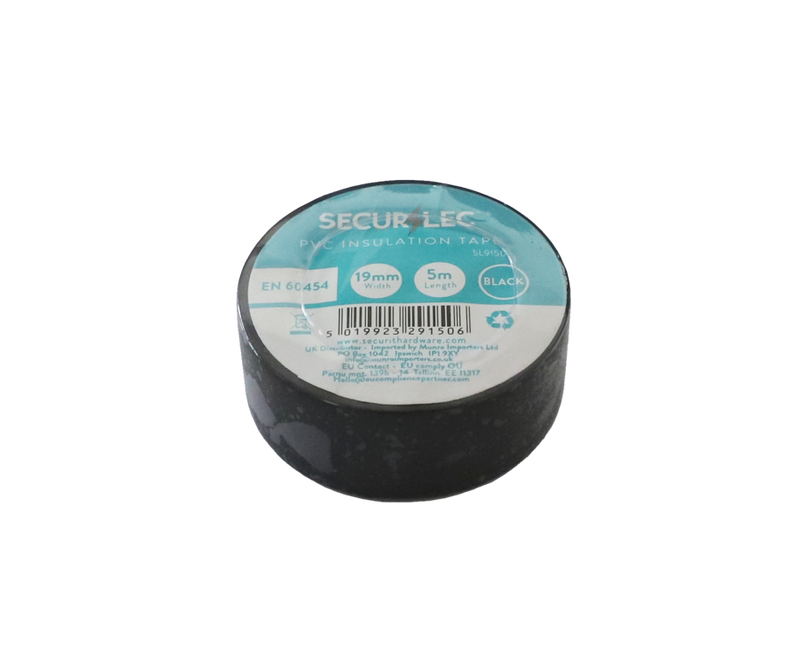 Securlec PVC Insulation Tapes Black 5 Metre Pack 10