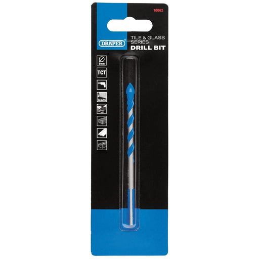 Draper TCT Tile and Glass Drill Bit, 6.0 x 101mm Draper - Town Tools
