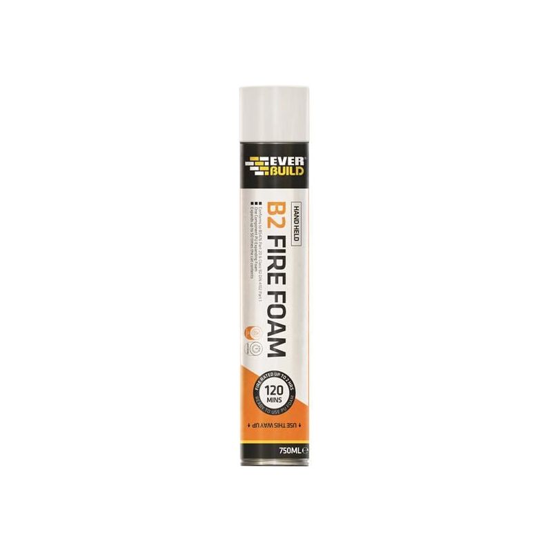 Everbuild Sika Fire Foam B2 Hand Grade Aerosol 750ml Everbuild Sika - RockBottom Northamptin
