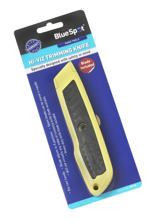Blue Spot Tools Soft Grip Hi-Vis Retractable Knife