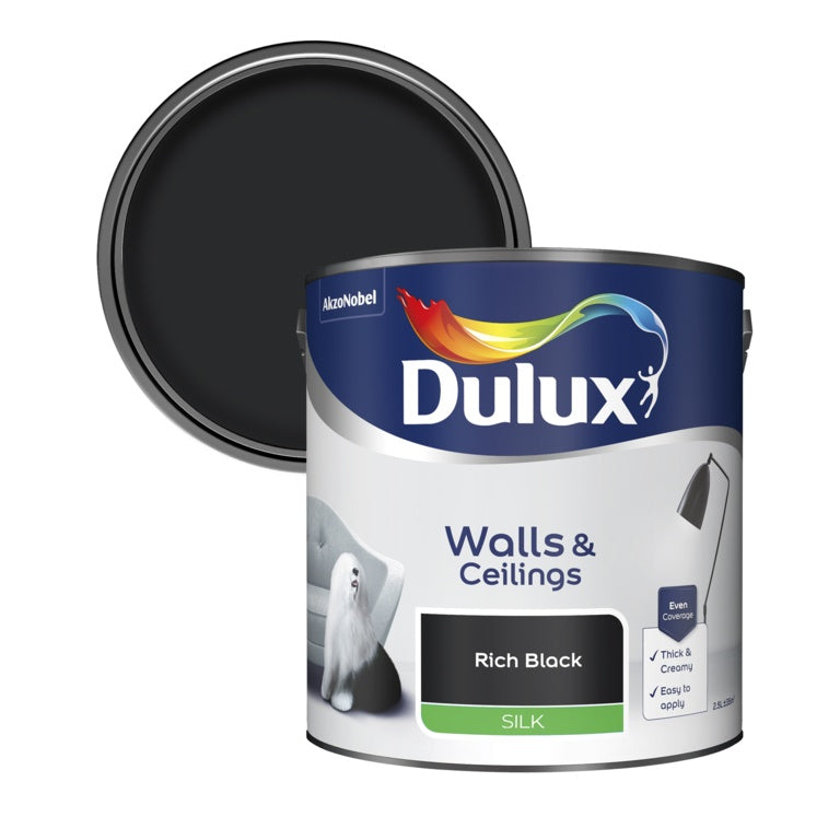 Dulux Silk 2.5L Rich Black